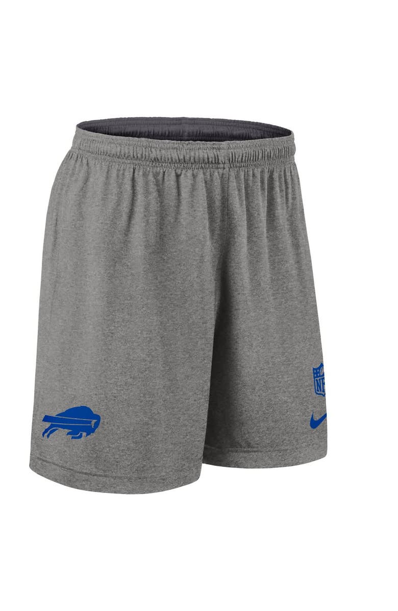 Nike Men's Nike Gray Buffalo Bills Sideline Reversible Performance Shorts, Alternate, color, Gray