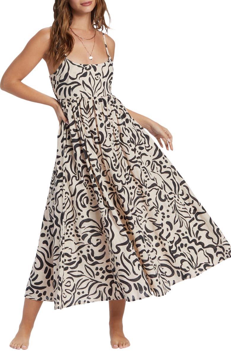 Billabong Island Heat Cutout Sundress, Main, color, 