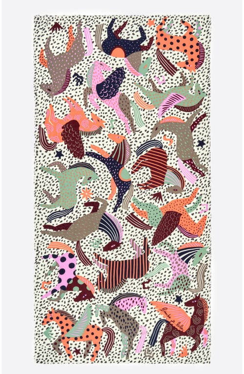 Bimba Y Lola Shawl With Mini Prints Splodge Print In Multi