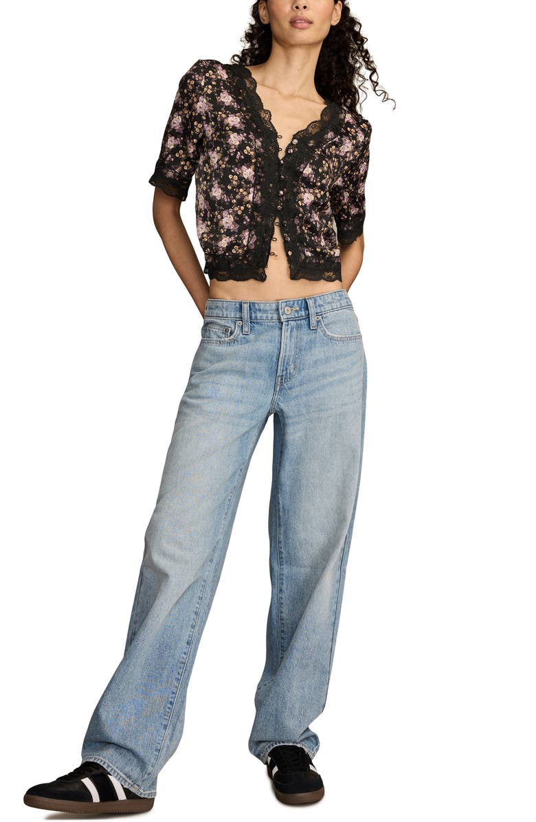 Lucky Brand The Baggy Nonstretch Jeans, Alternate, color, Top Notch Wash