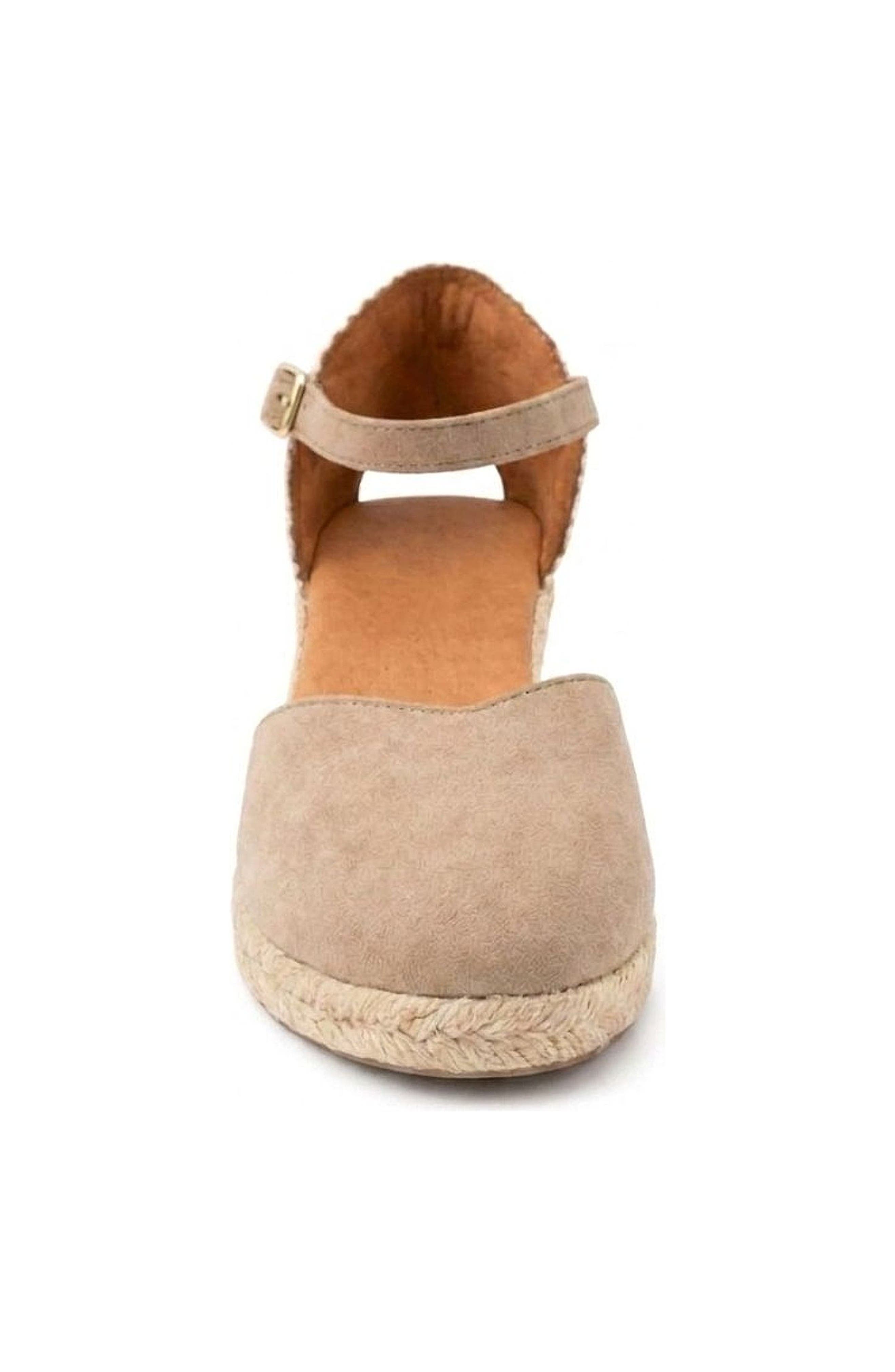 Jimena Small-Strap Taupe Espadrille, Alternate, color, Camel