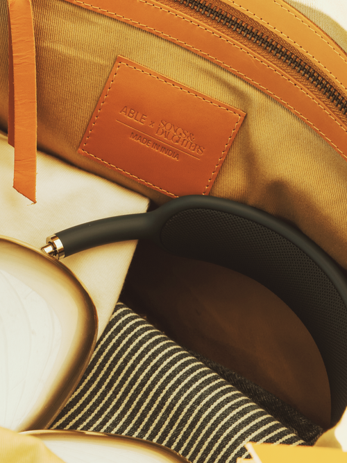 Able Song Carry-on Weekender In Tan