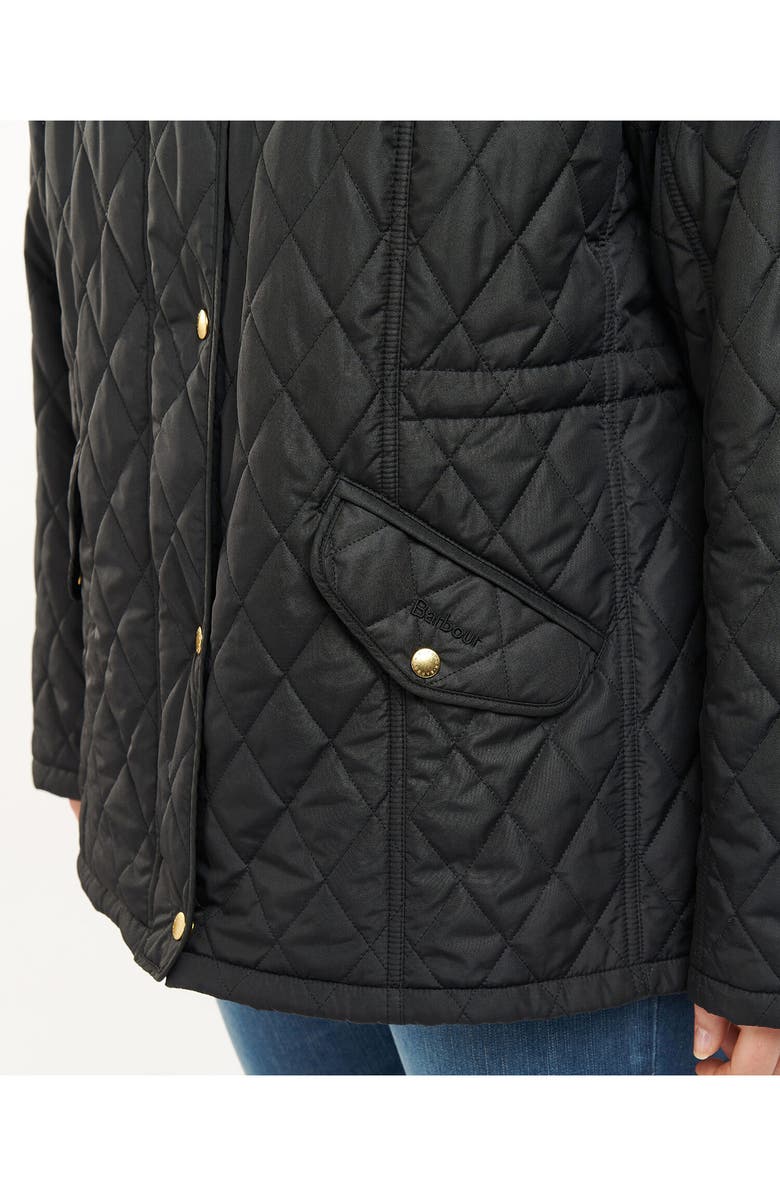 Barbour Millfire Quilted Hooded Jacket, Alternate, color, 
