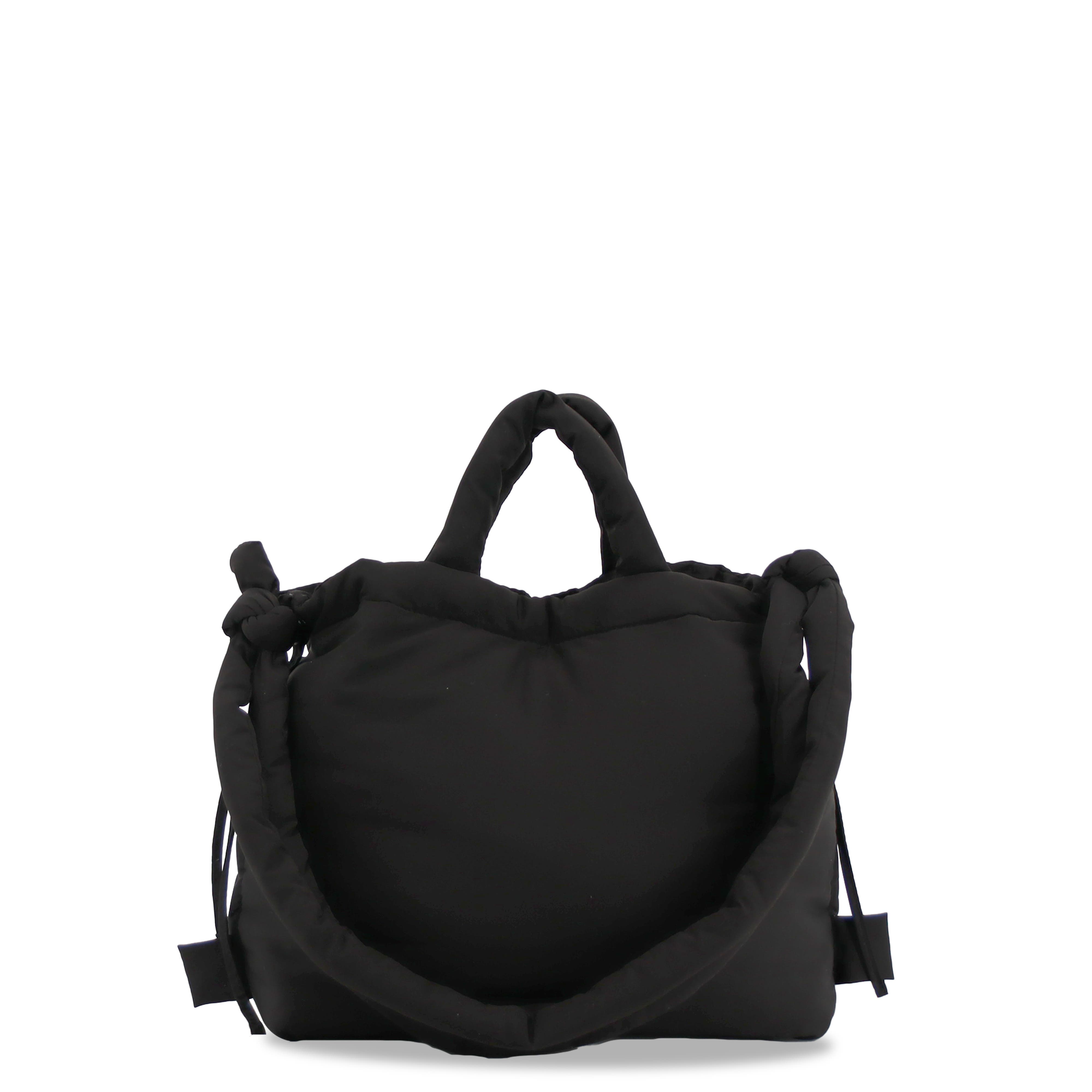 J World Puffy Convertible Tote with Adjustable Handles, Alternate, color, Black