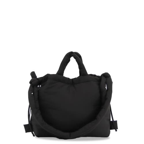 J World Puffy Convertible Tote With Adjustable Handles In Black