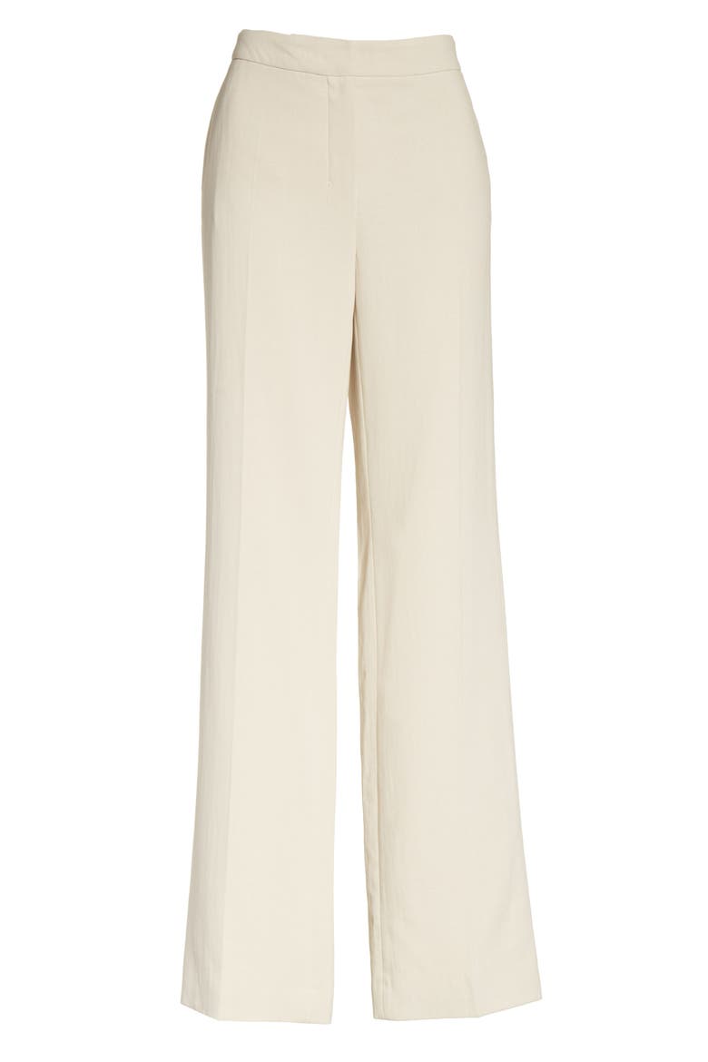 Cursore Cotton Wide Leg Pants, Alternate, color, IVORY