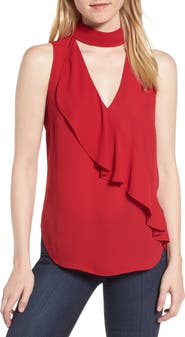Trouvé Ruffle Choker Tank