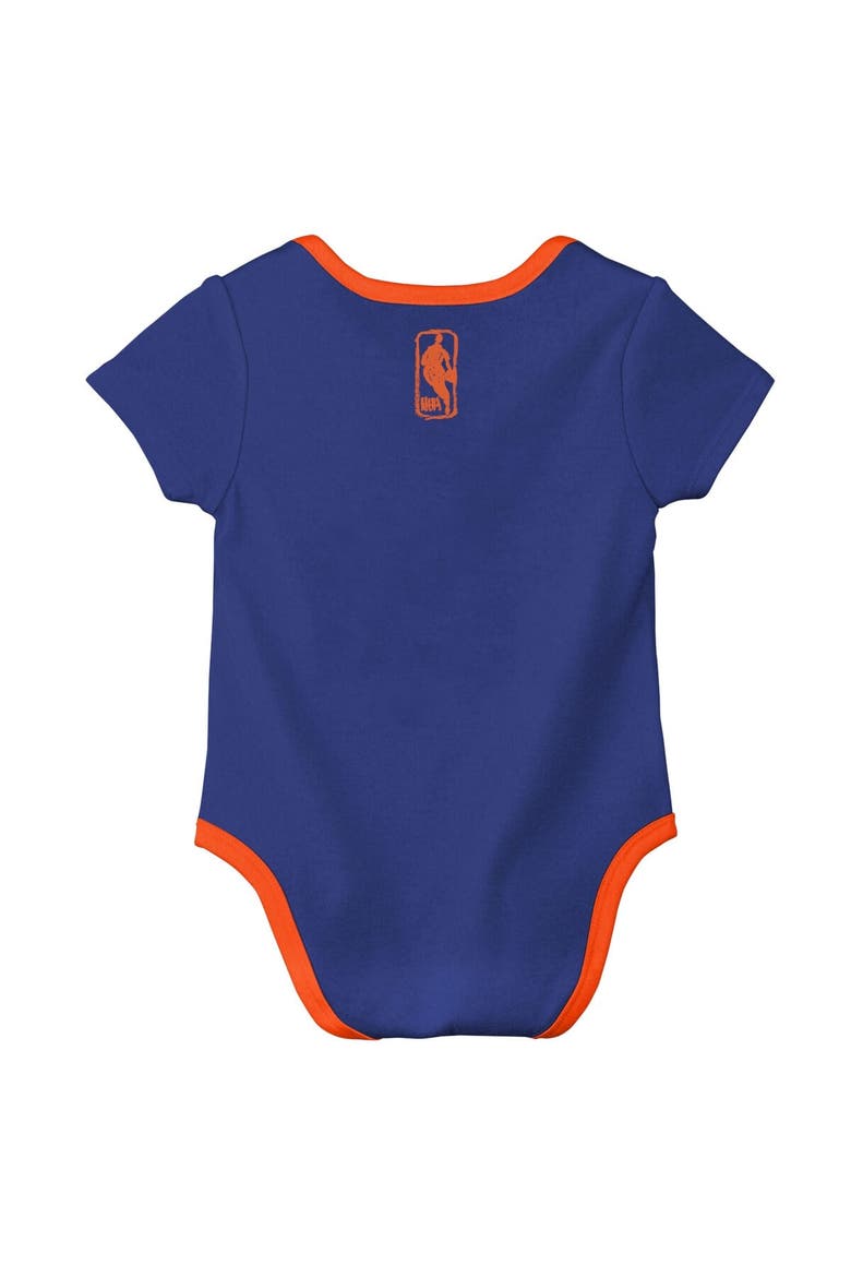 Infant Nike  Blue New York Knicks Courtside Premier 2-Pack Bodysuit Set, Alternate, color, Blue