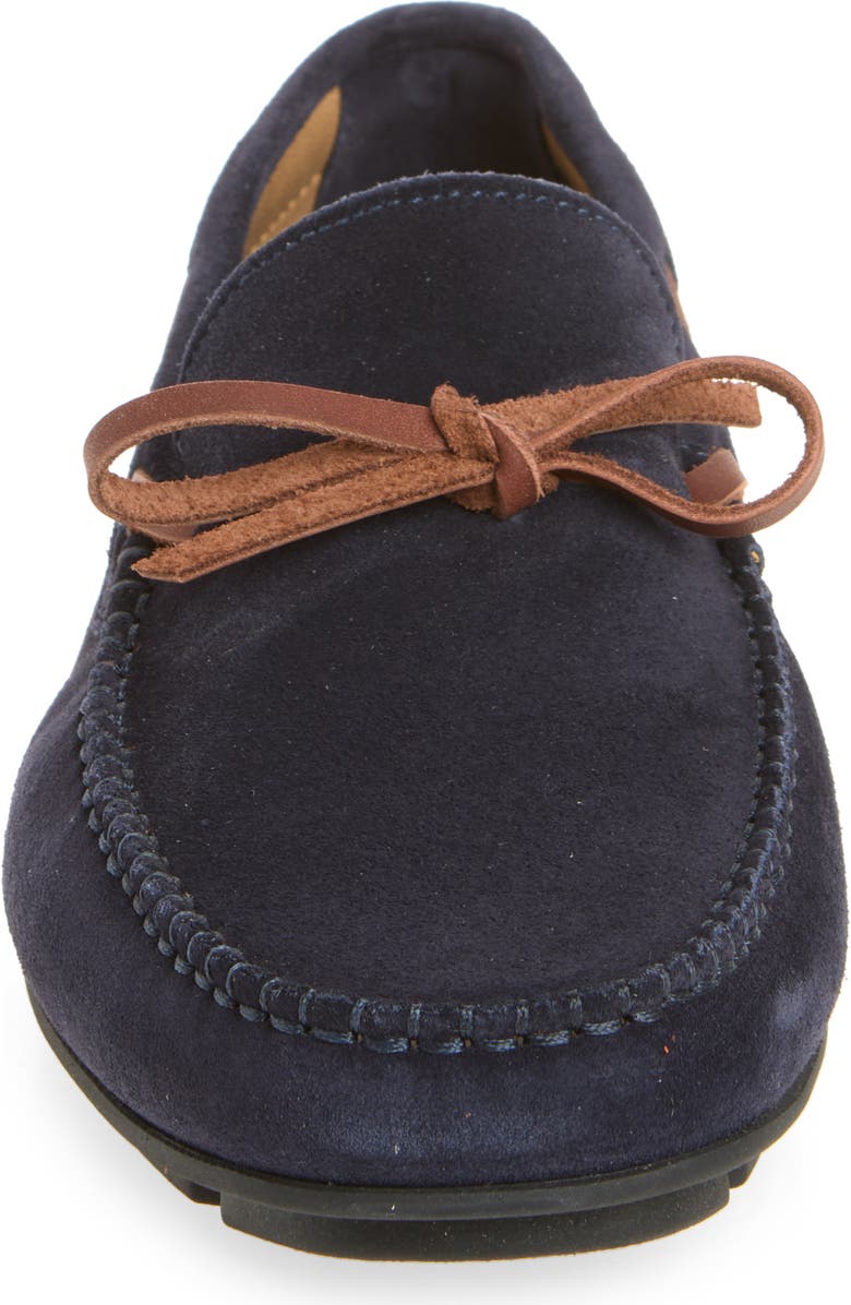 Bruno Magli Viaggio Driving Loafer, Alternate, color, Navy Suede