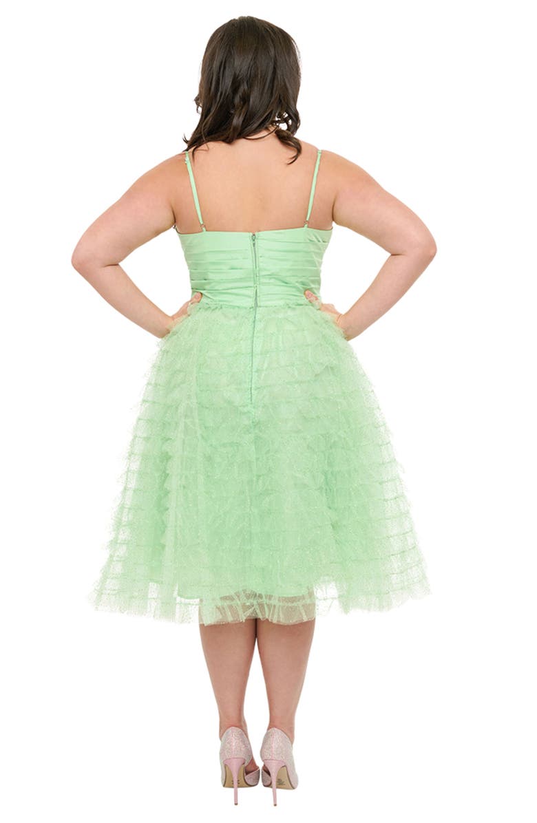 Unique Vintage Plus Size Tulle Sweetheart Cupcake Swing Dress, Alternate, color, Mint Green