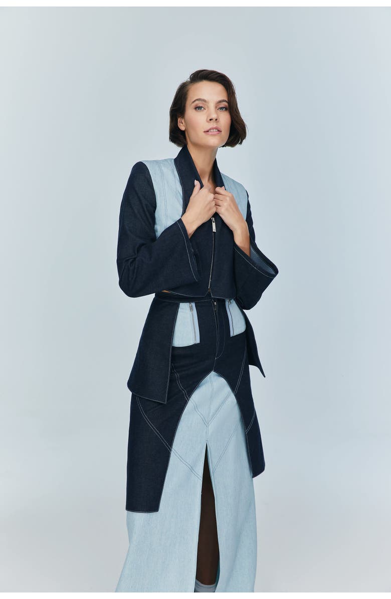 Jendue Monte Skirt, Alternate, color, Blue