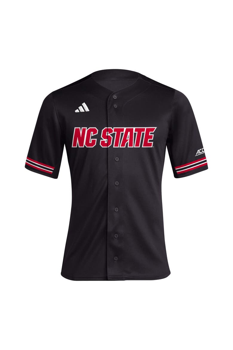 Men's adidas Black NC State Wolfpack Replica Baseball Jersey, Alternate, color, Black