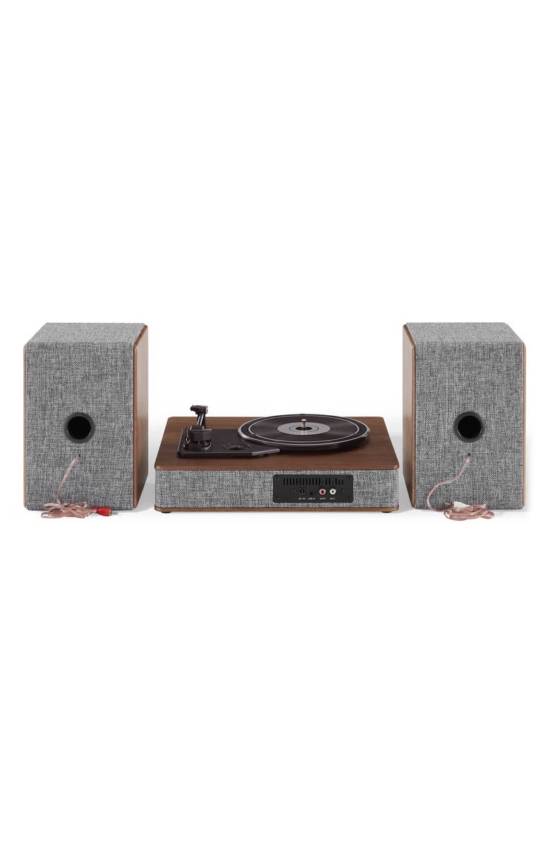 Crosley Radio Aria Bluetooth<sup>®</sup> 3-Speed Turntable & Speakers, Alternate, color, Gray