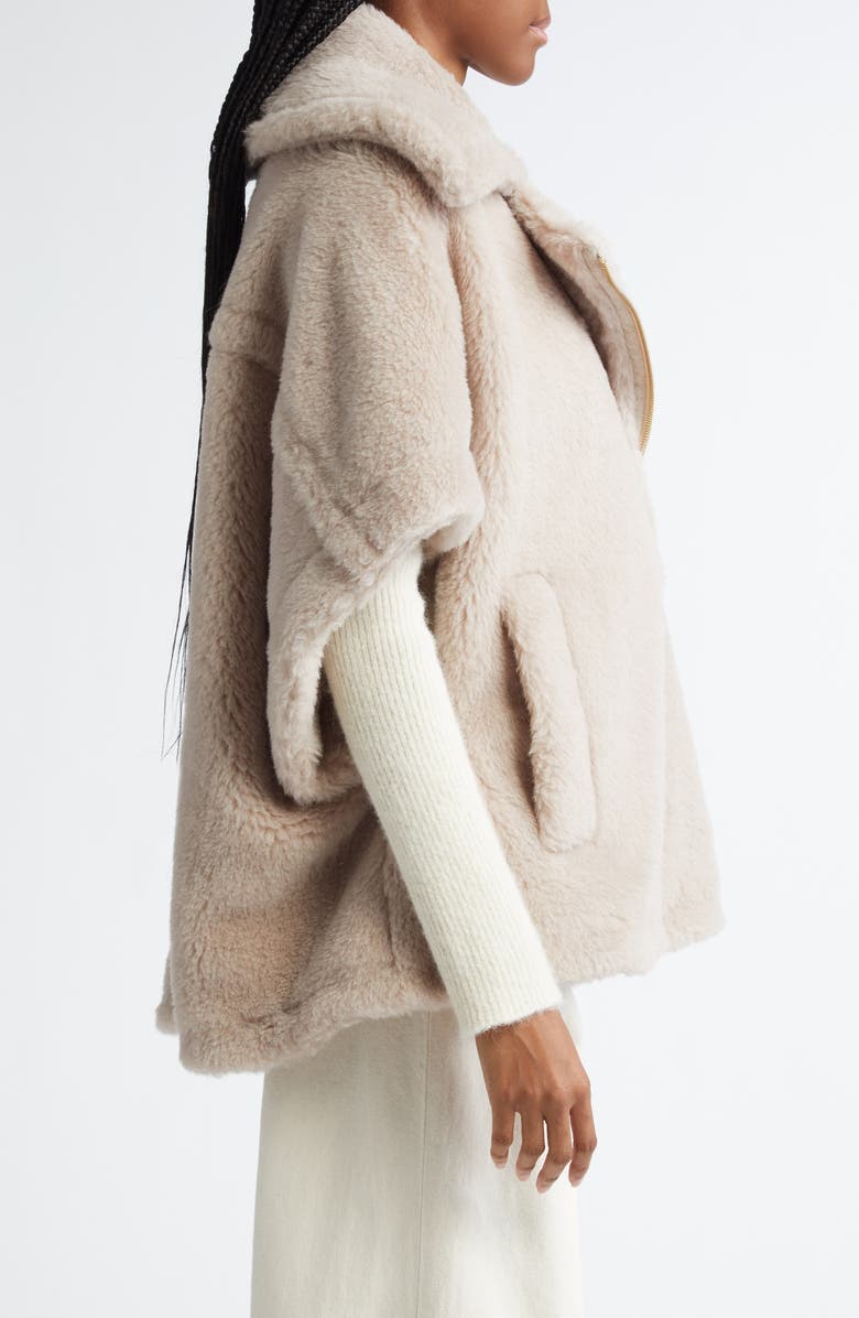 Max Mara Newmanto Teddy Short Cape, Alternate, color, 