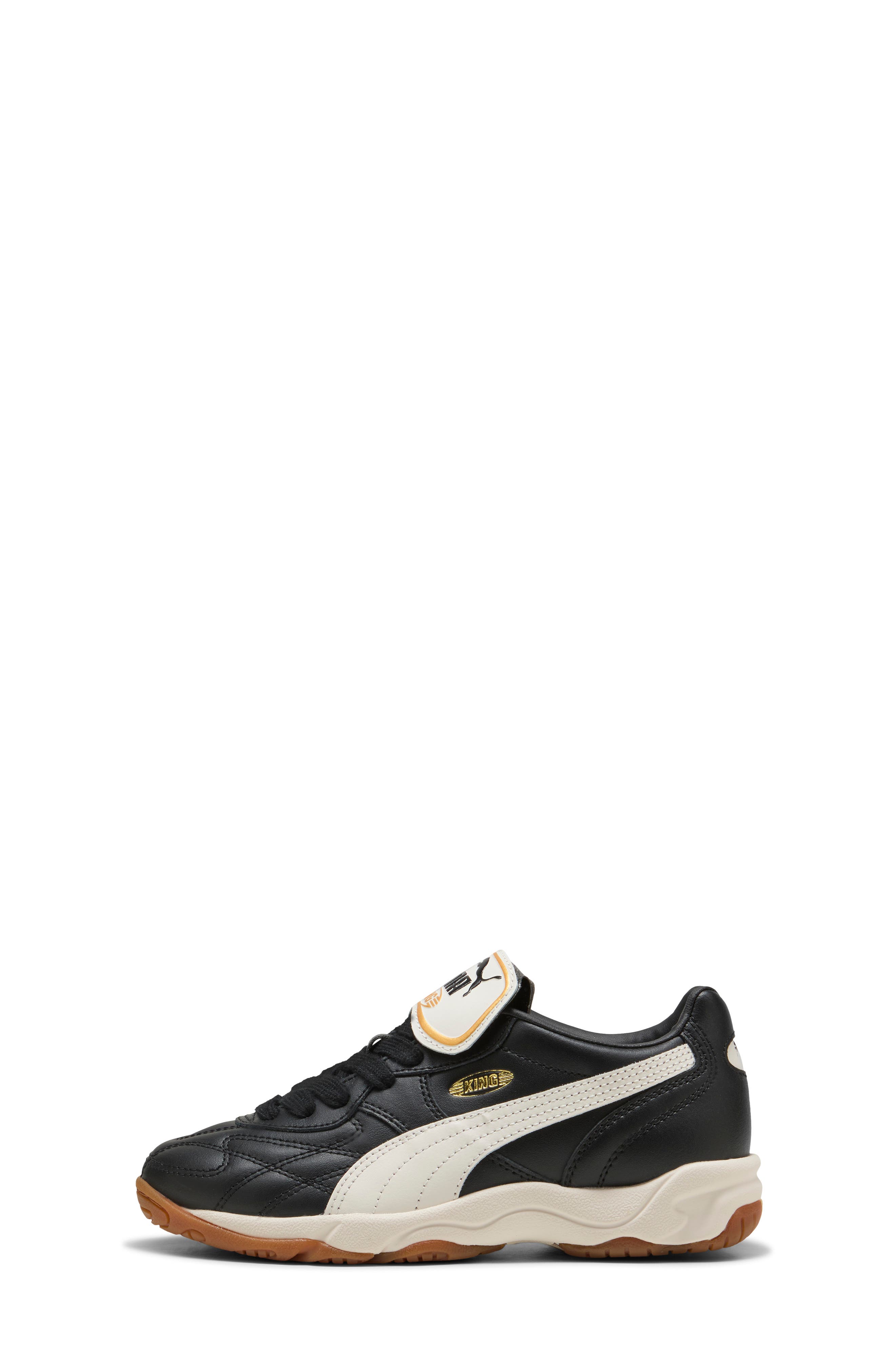 PUMA Kids' King Indoor Sneaker, Alternate, color, Puma Black/ Warm White