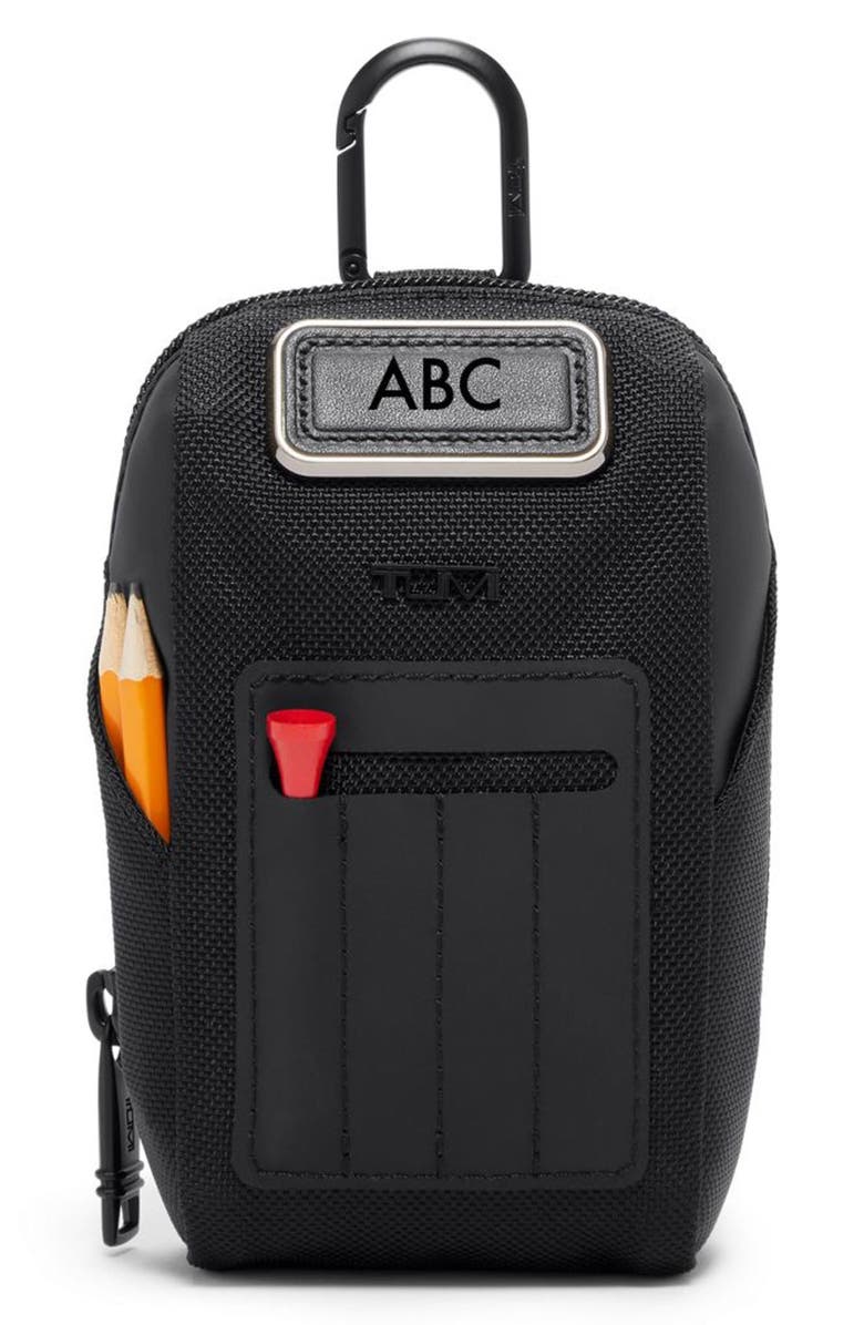 TUMI Golf Pouch with Tees, Main, color, Black