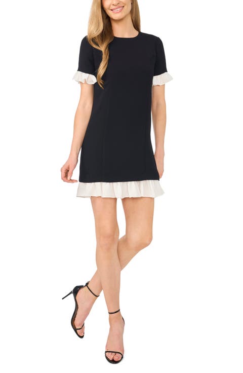 Ruffle Sheath Minidress