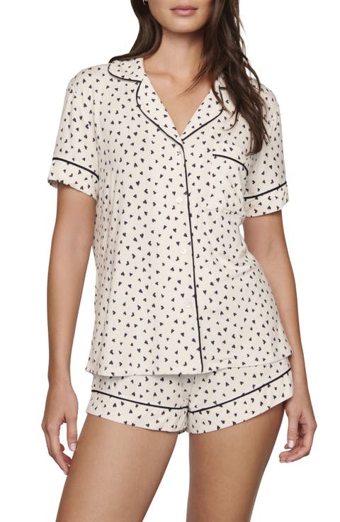 Gisele Printed Relaxed Jersey Knit Short Pajamas