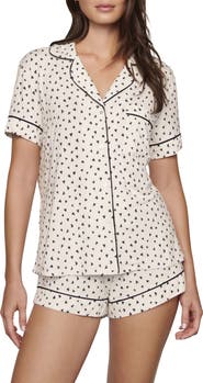 Eberjey Gisele Printed Relaxed Jersey Knit Short Pajamas