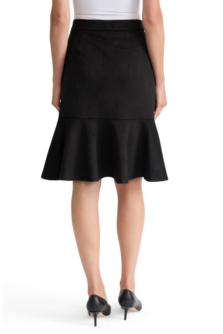 Flared Hem Skirt, Alternate, color, BLACK