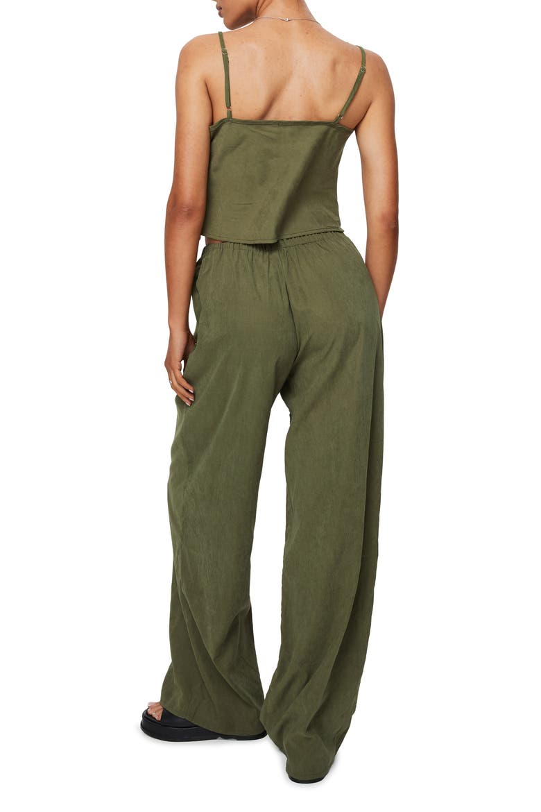 Paigey Camisole & Wide Leg Pants Set, Alternate, color, KHAKI