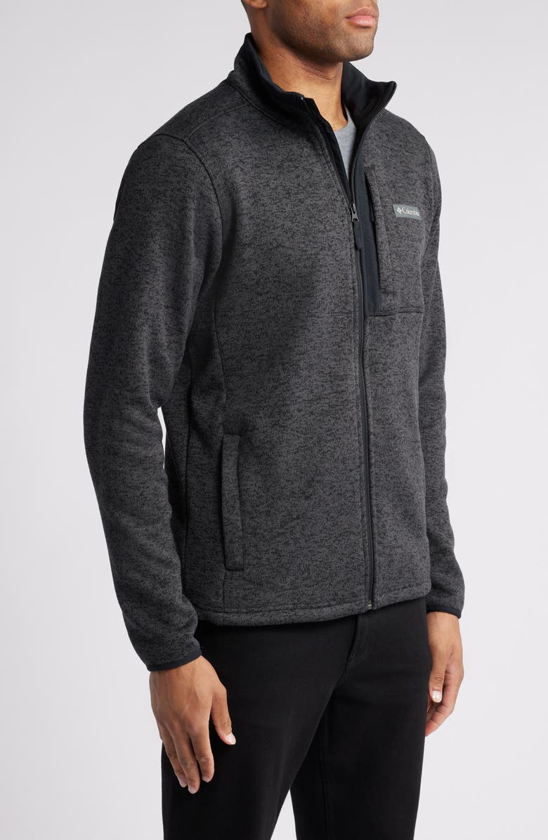 Columbia Sweater Weather Fleece Jacket, Alternate, color, Black Heather