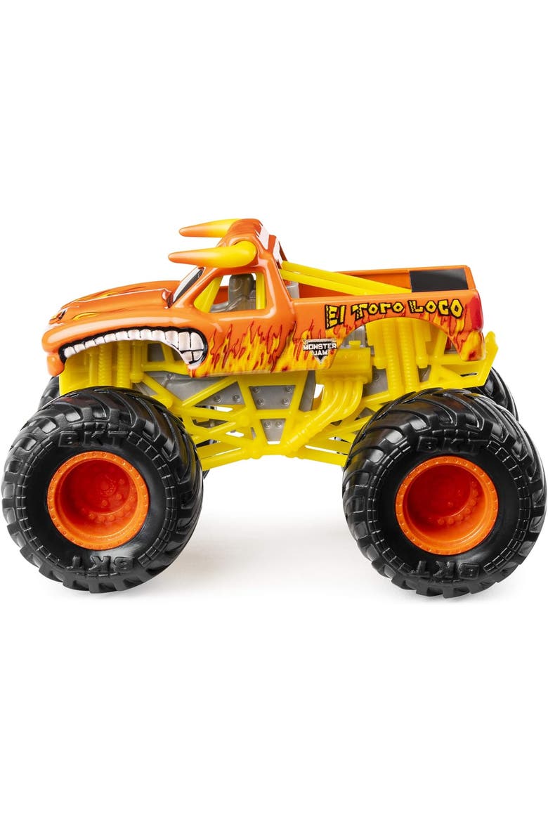 El Toro Loco vs Monster Mutt Monster Truck Duo Pack- True Metal 164 Scale Die-Cast Twin Showdown Pack, Alternate, color, Yellow