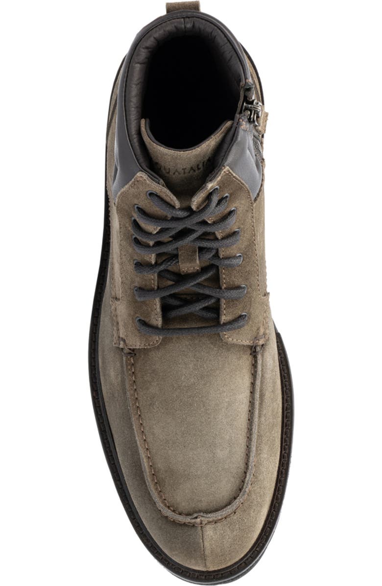 Aquatalia Fortino Water Repellent Boot, Alternate, color, Flint/ Dark Brown