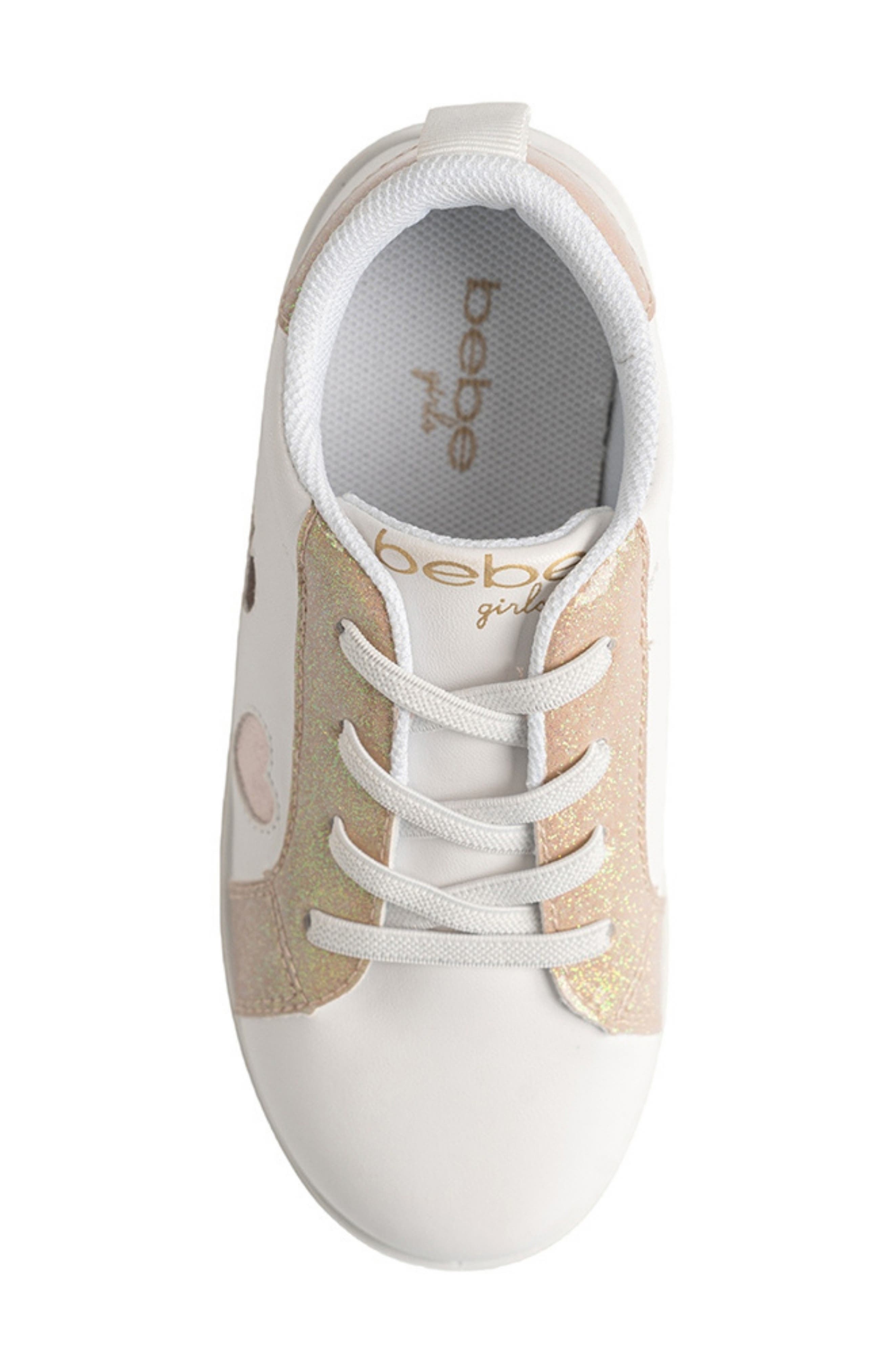 Kids' Heart Sneaker, Alternate, color, WHITE