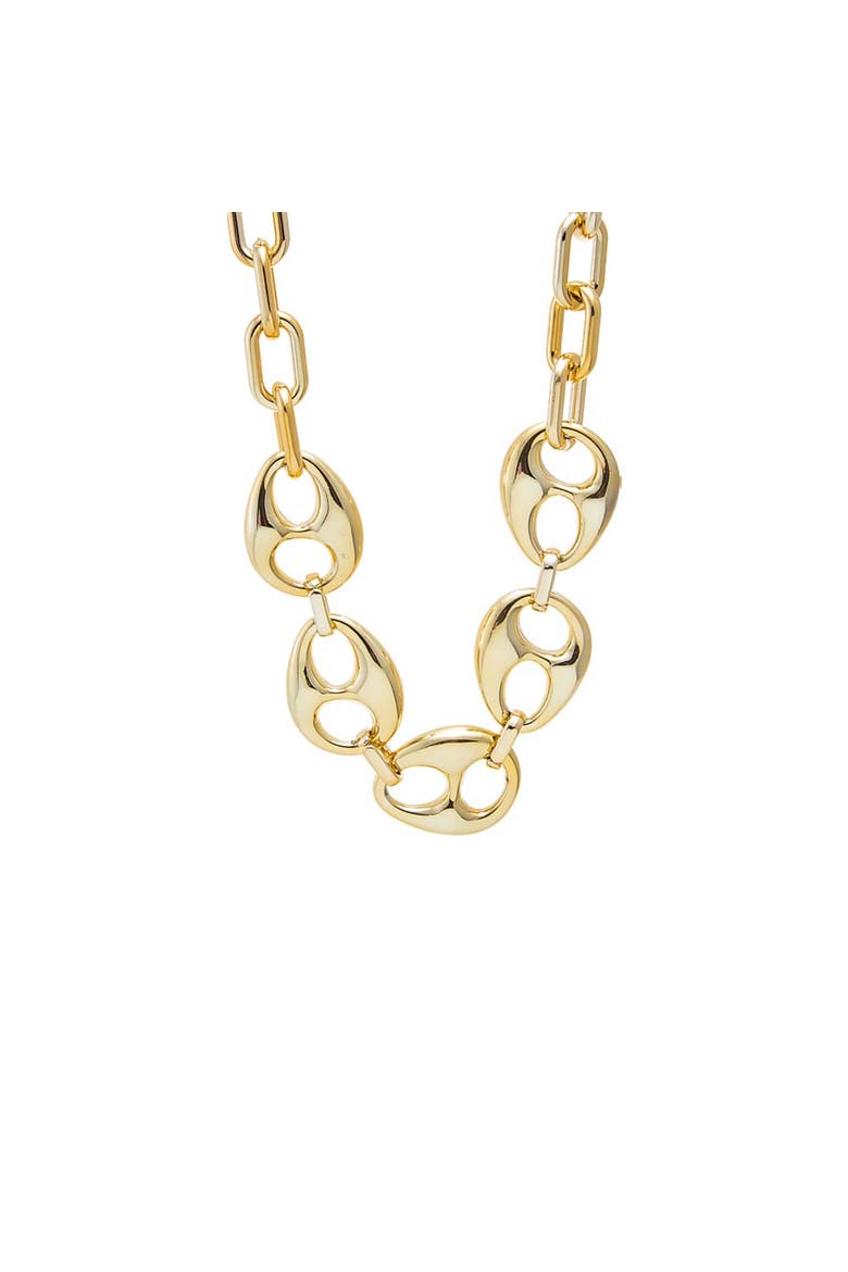 Super Chunky Mariner Link Chain Necklace, Main, color, Gold