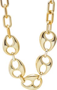 BY ADINA EDEN Super Chunky Mariner Link Chain Necklace