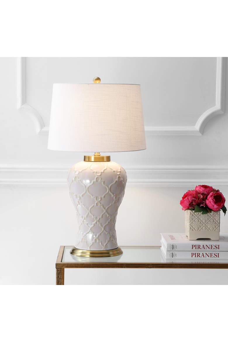 Arthur 29" Ceramic LED Table Lamp, Cream, Alternate, color, Cream