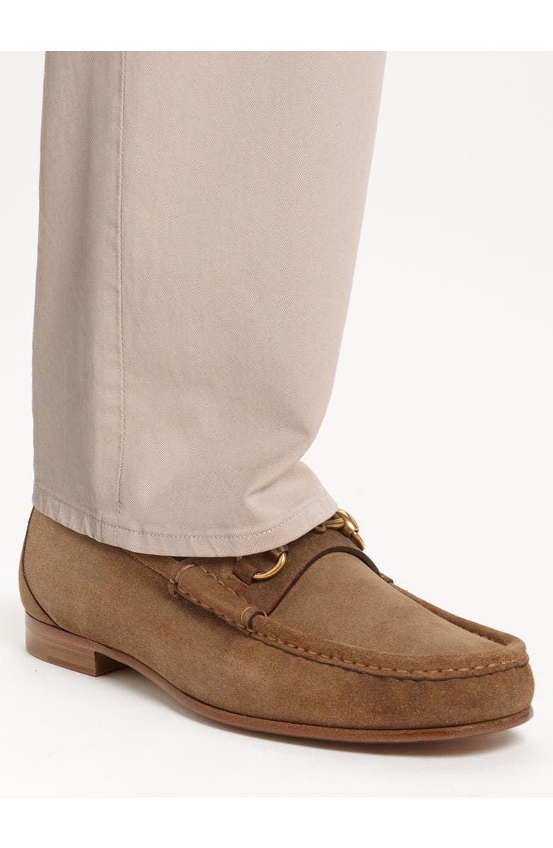 Gucci 'Roos' Suede Bit Loafer, Alternate, color,