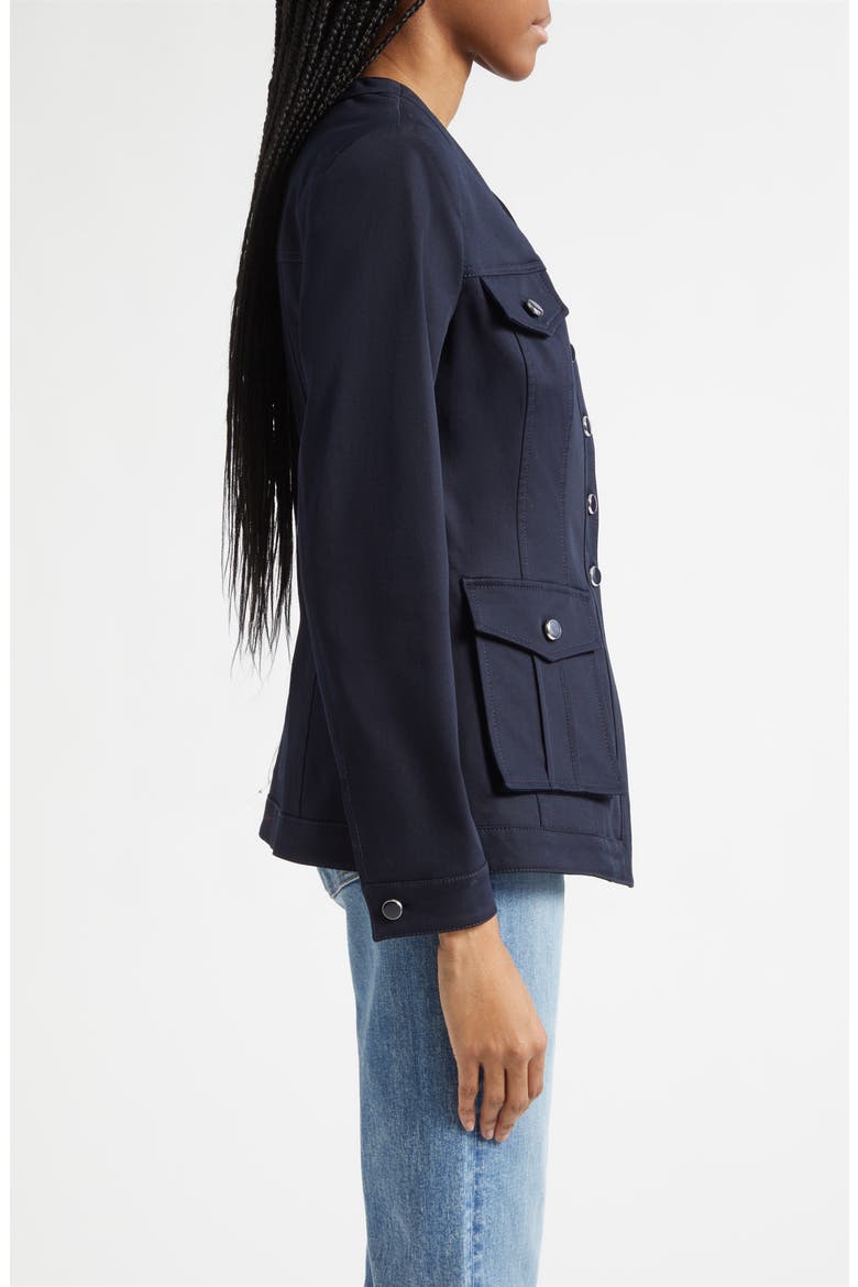 Pendle Dickey Linen Jacket, Alternate, color, NAVY