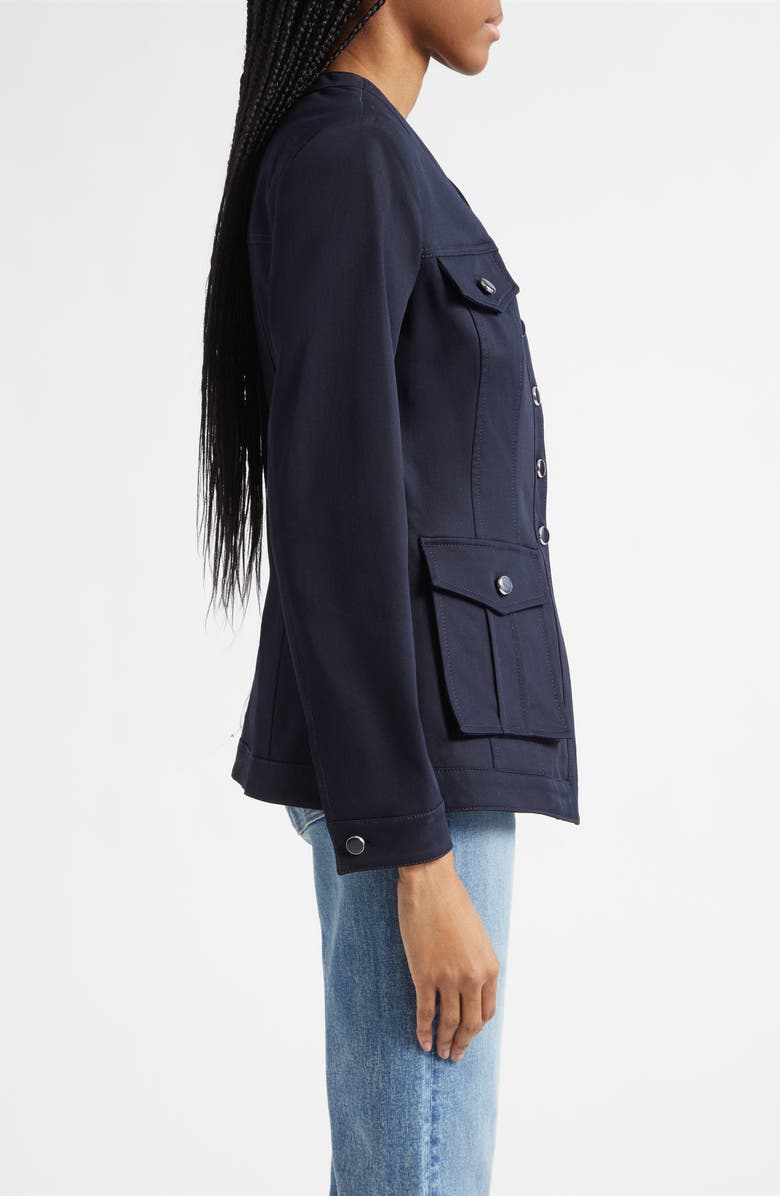 Veronica Beard Pendle Dickey Linen Jacket, Alternate, color, Navy