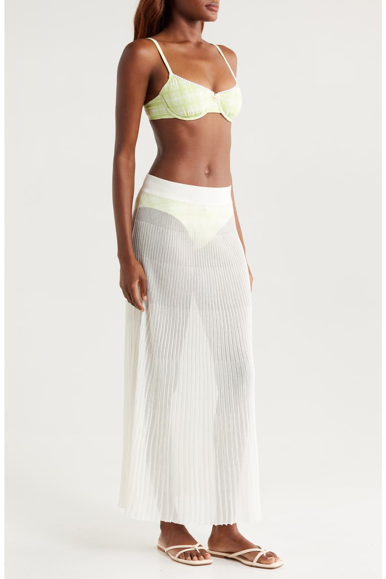 The Theresa Semisheer Cover-Up Maxi Skirt, Alternate, color, BRULE