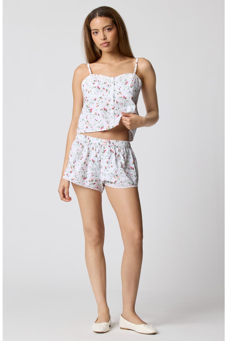 Cheeky Stretch Cotton Boxer, Alternate, color, STRAWBERRY