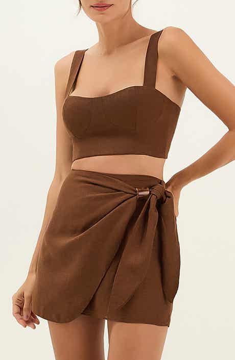 ViX Paula Hermanny Valleta Linen Blend Cover-Up Top