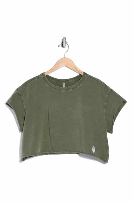 Hot Shot Stretch Cotton Crop Tee