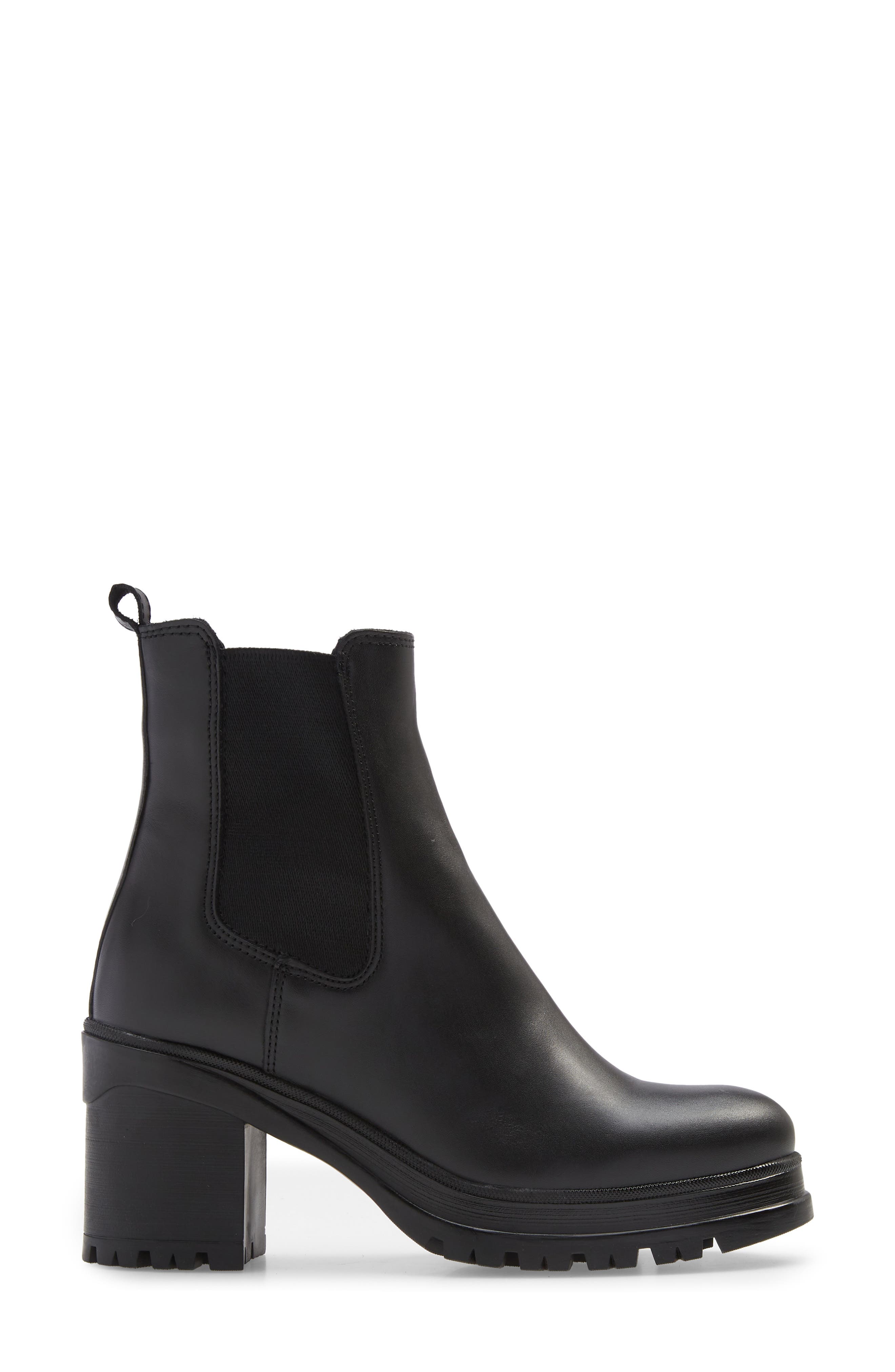 La Canadienne Paxton Waterproof Platform Chelsea Boot, Alternate, color, Black Leather
