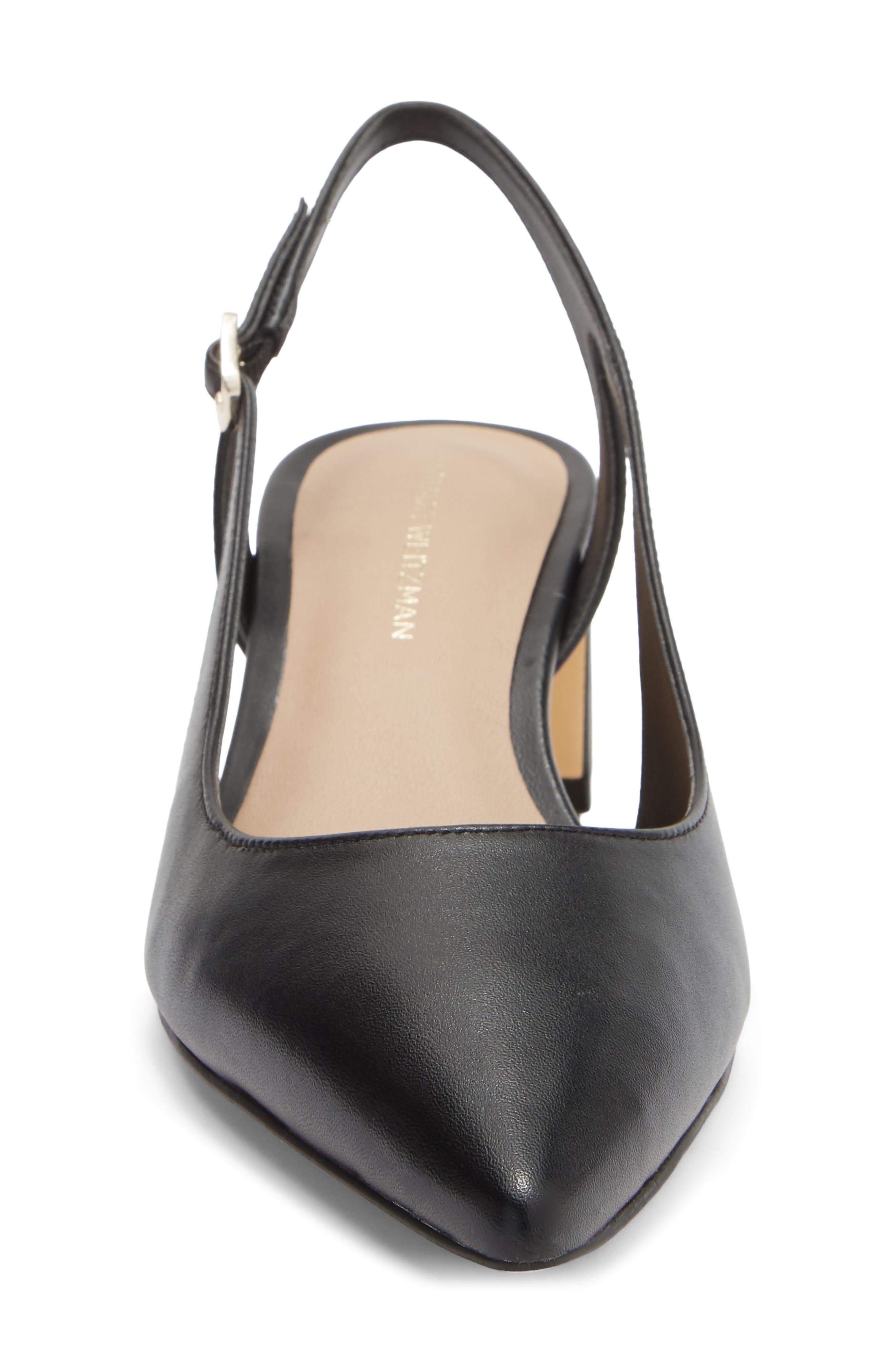 Simona Slingback Pump, Alternate, color, BLACK LEATHER