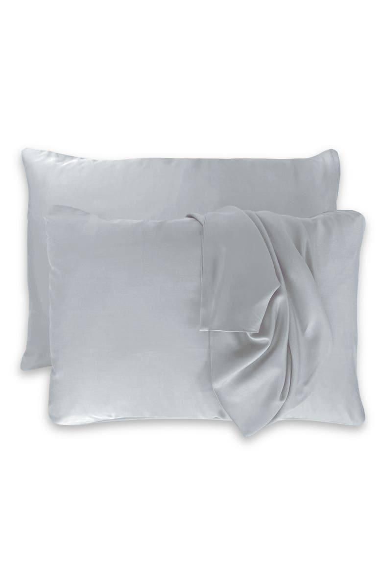 BedVoyage Luxury 100% Viscose Cooling Pillowcase Set, Alternate, color, Stone