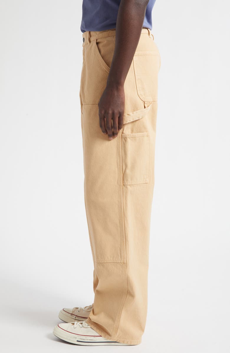 Sky High Farm Workwear Gender Inclusive Canvas Carpenter Pants, Alternate, color, Beige
