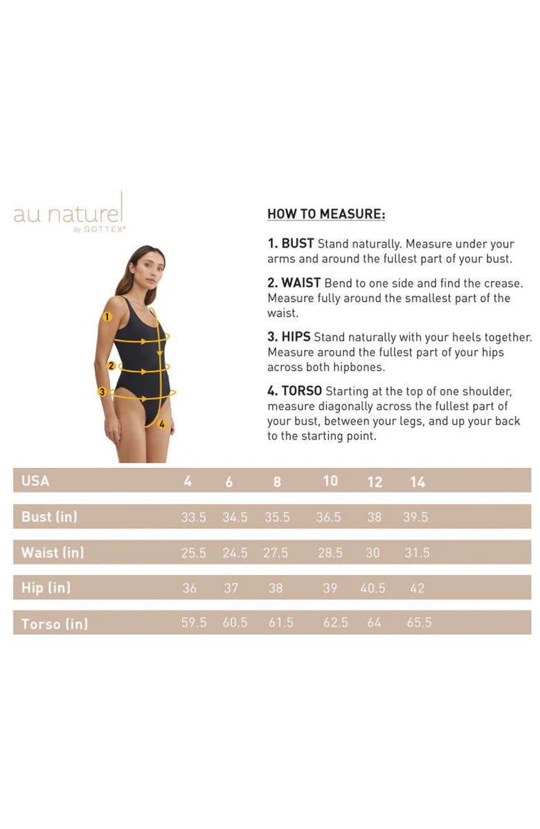 Au Naturel by Gottex Solid Textured Scoop neck one piece swimsuit with low U back, Alternate, color, 