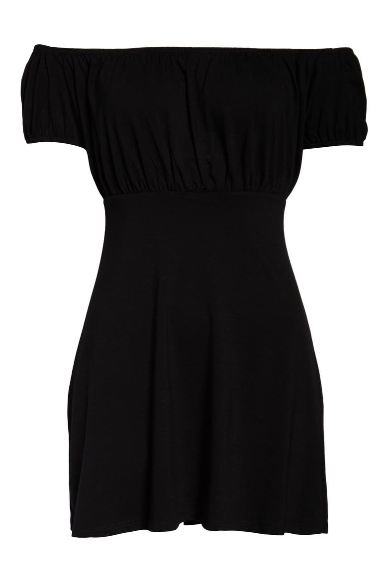 Echo Stretch Tencel® Lyocell Minidress, Alternate, color, BLACK