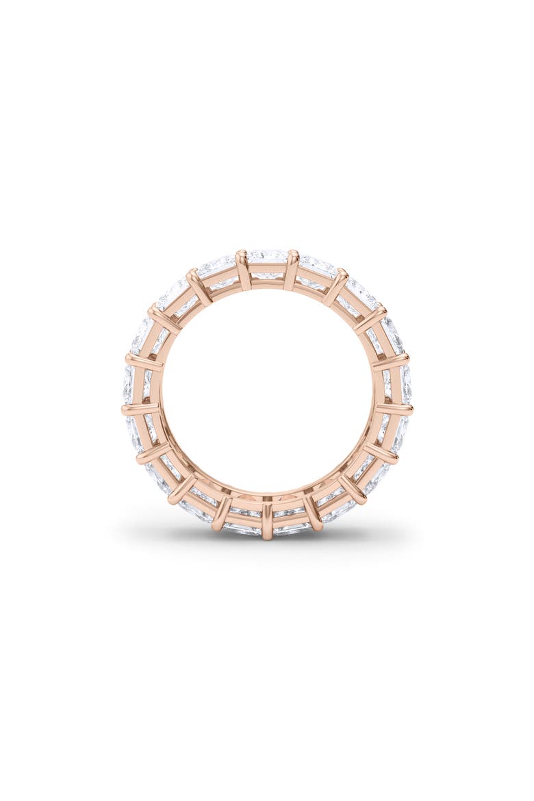 Princess Lab Created Diamond Eternity Ring, Alternate, color, 18K ROSE GOLD