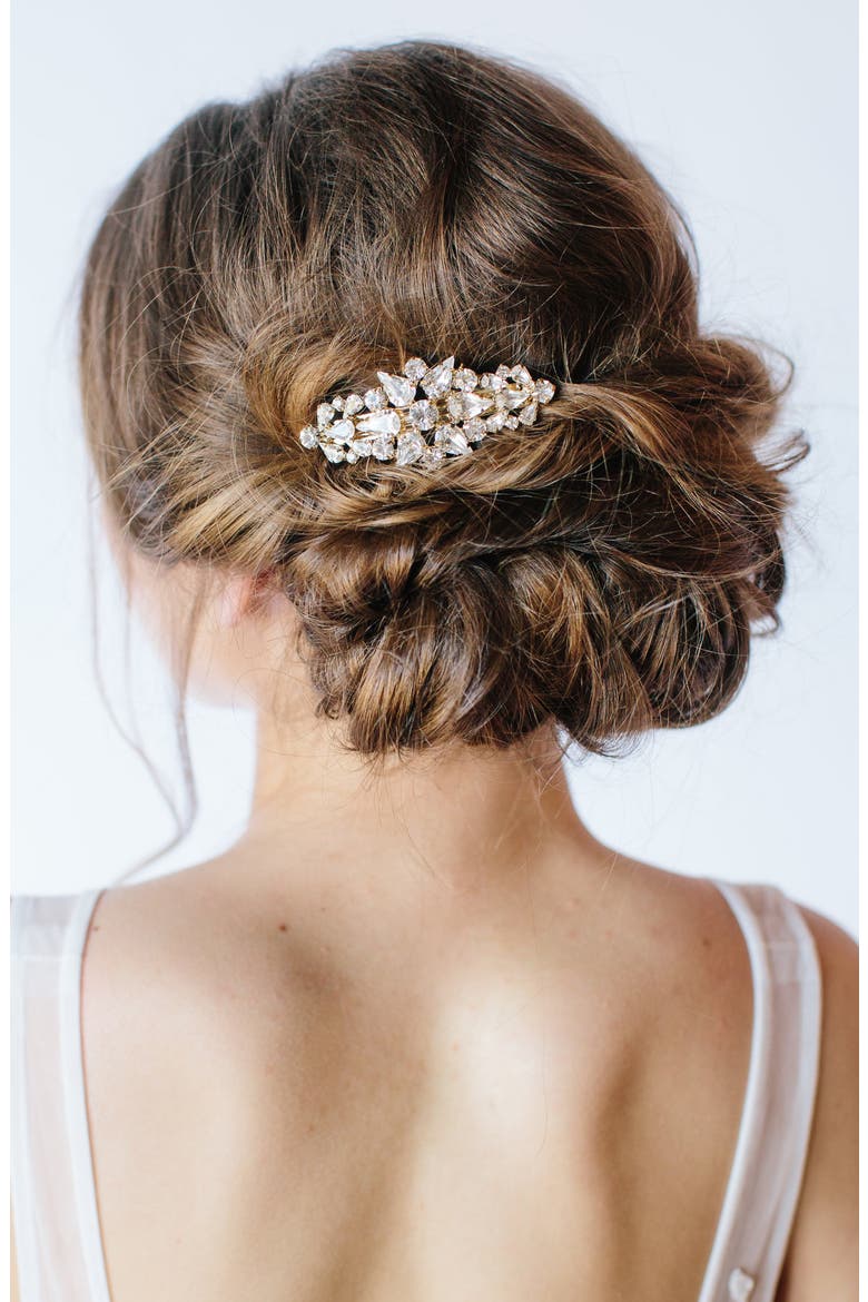 Posie Barrette, Alternate, color, GOLD