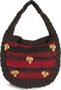 Free People Belize Shell Raffia Shoulder Bag