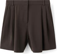 MANGO Pleated Bermuda Shorts