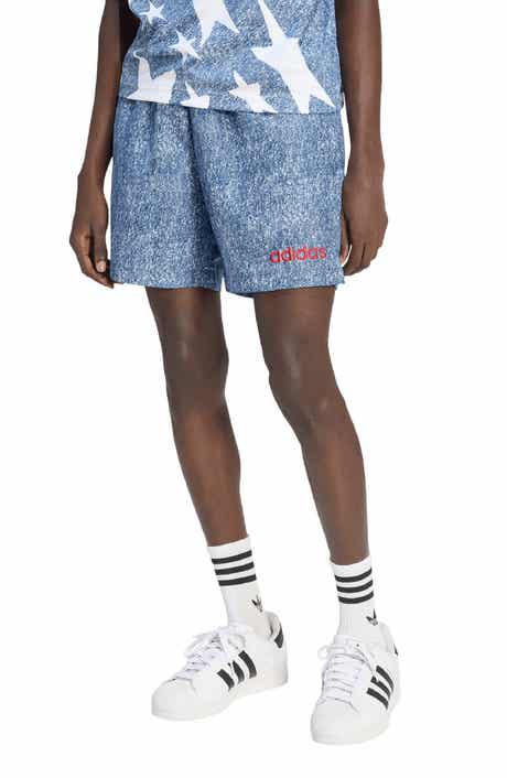Denim Print Shorts